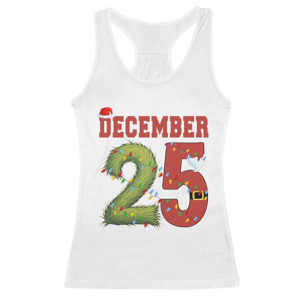 Christmas December 25 Racerback Tank Top Family Holiday Xmas - Wonder Print Shop