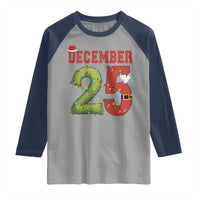 Christmas December 25 Raglan Shirt Family Holiday Xmas - Wonder Print Shop
