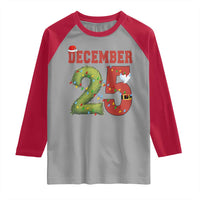 Christmas December 25 Raglan Shirt Family Holiday Xmas - Wonder Print Shop