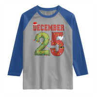 Christmas December 25 Raglan Shirt Family Holiday Xmas - Wonder Print Shop