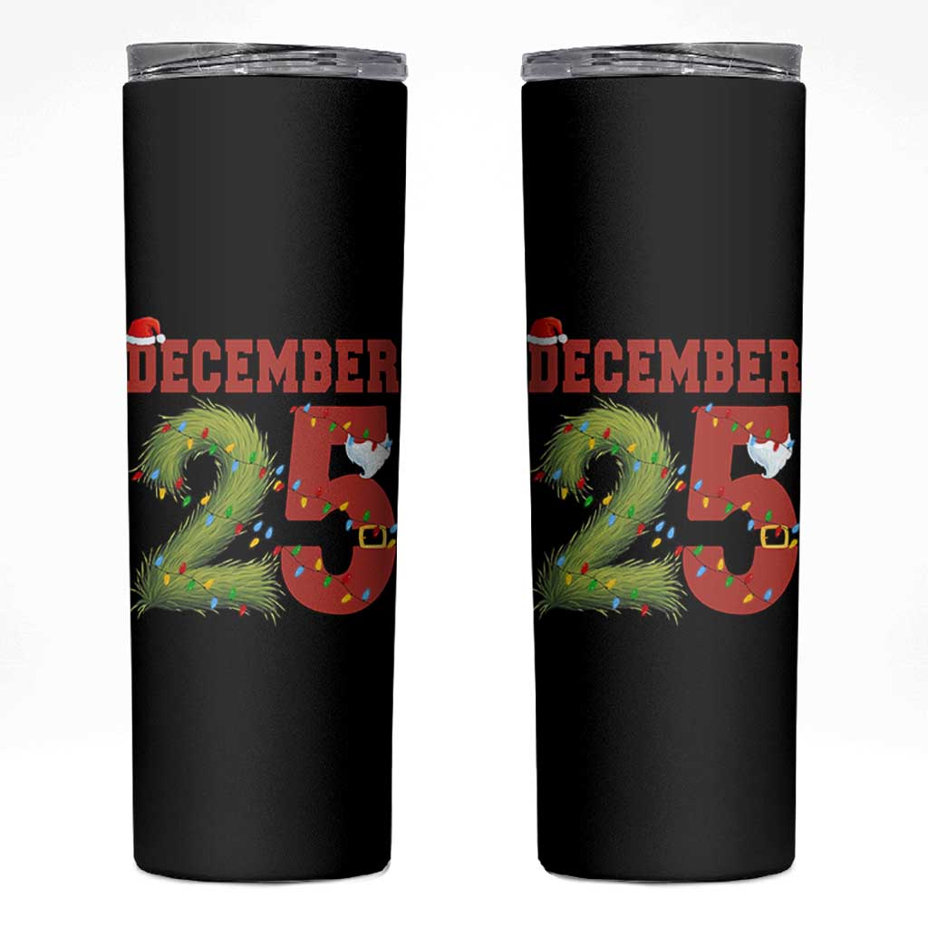 Christmas December 25 Skinny Tumbler Family Holiday Xmas - Wonder Print Shop