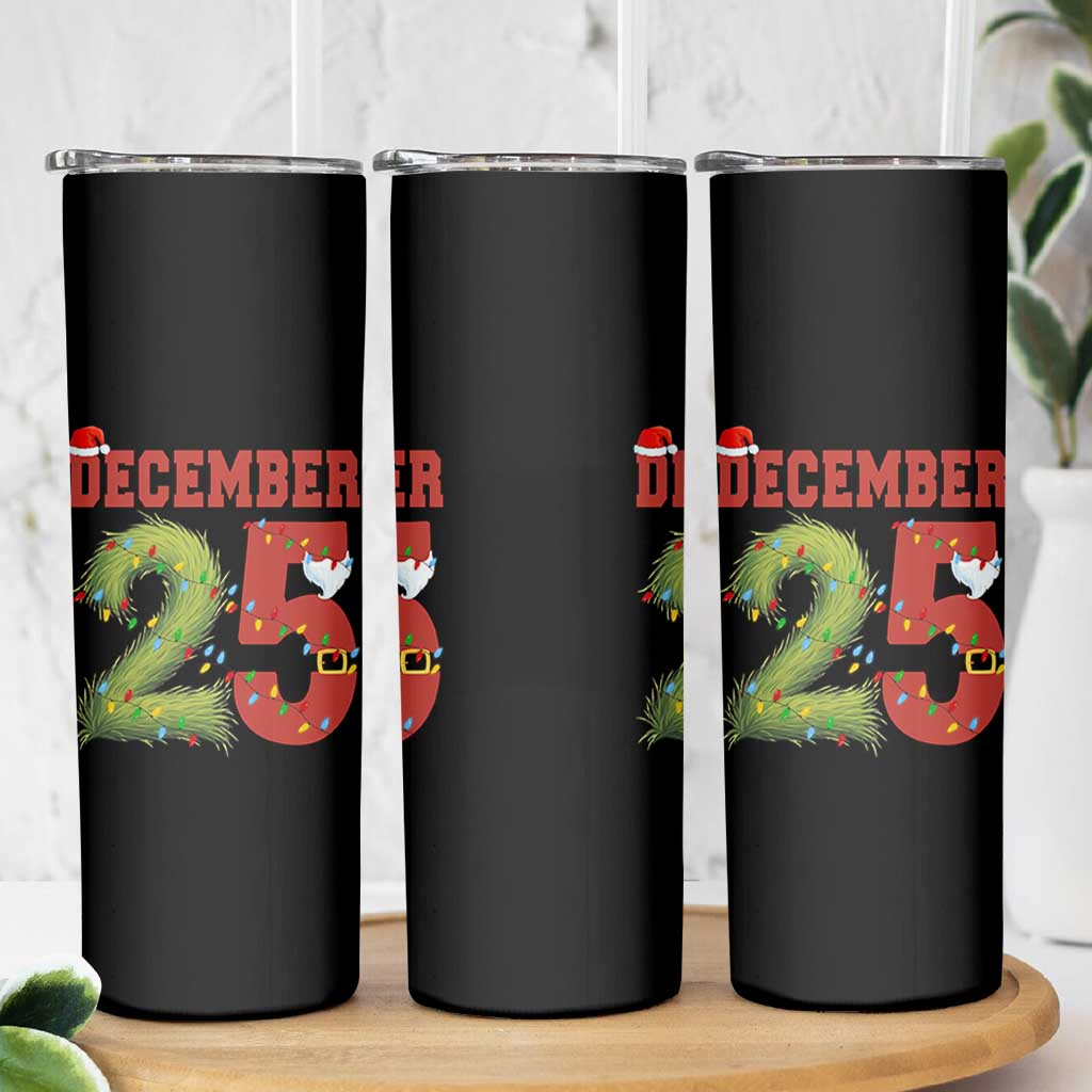 Christmas December 25 Skinny Tumbler Family Holiday Xmas - Wonder Print Shop
