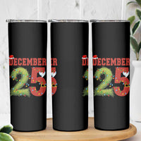 Christmas December 25 Skinny Tumbler Family Holiday Xmas - Wonder Print Shop