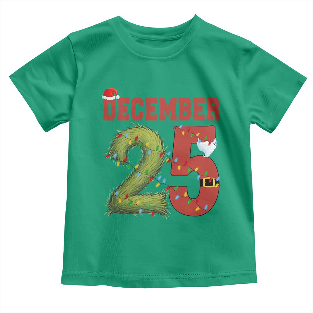 Christmas December 25 Toddler T Shirt Family Holiday Xmas - Wonder Print Shop