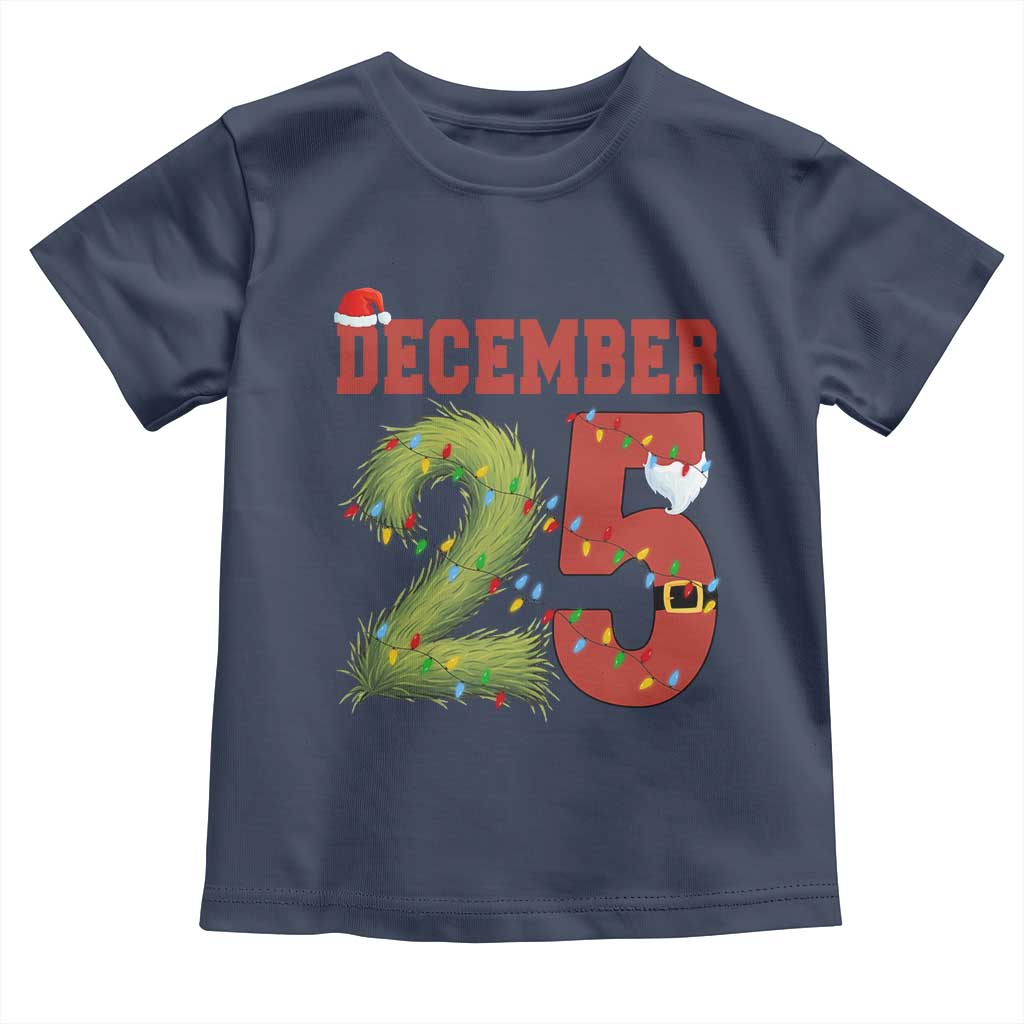 Christmas December 25 Toddler T Shirt Family Holiday Xmas - Wonder Print Shop