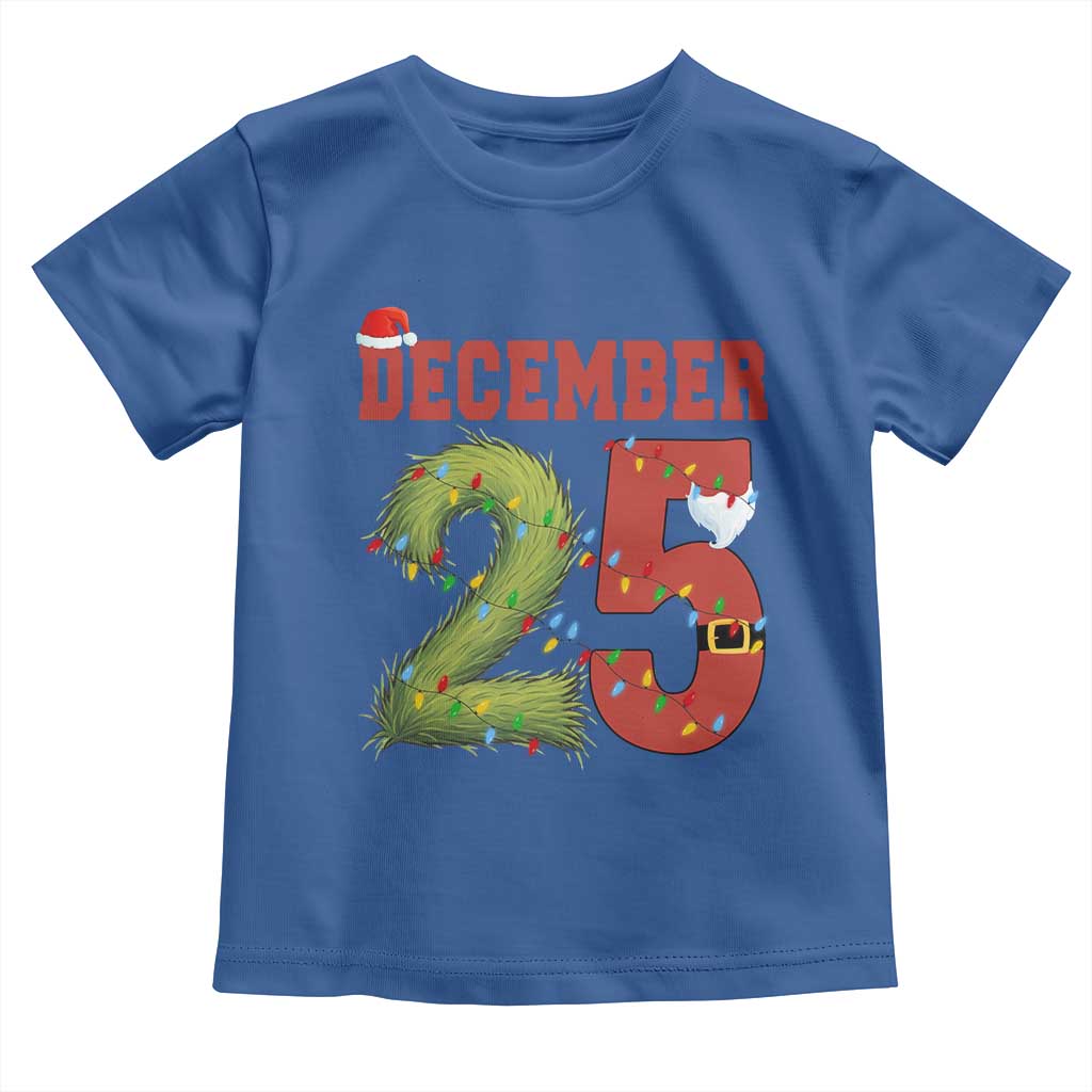 Christmas December 25 Toddler T Shirt Family Holiday Xmas - Wonder Print Shop