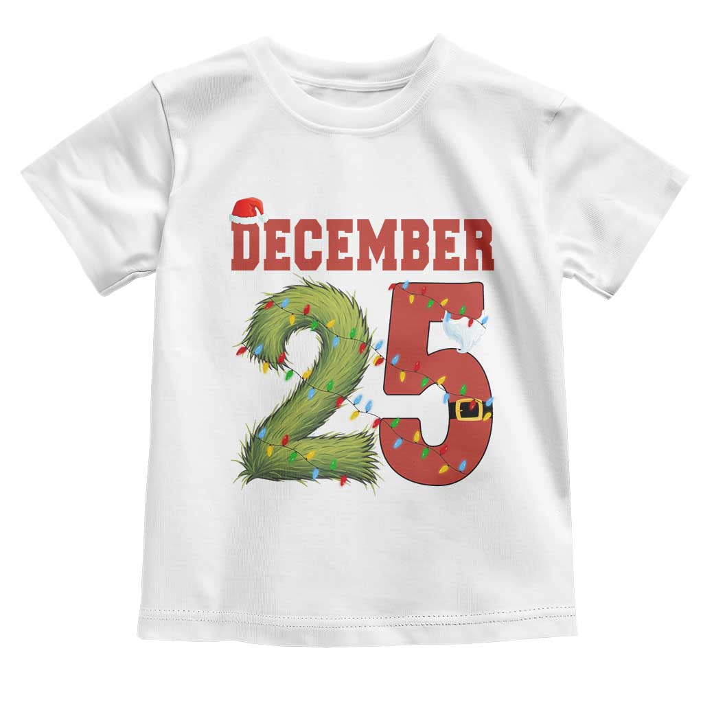 Christmas December 25 Toddler T Shirt Family Holiday Xmas - Wonder Print Shop