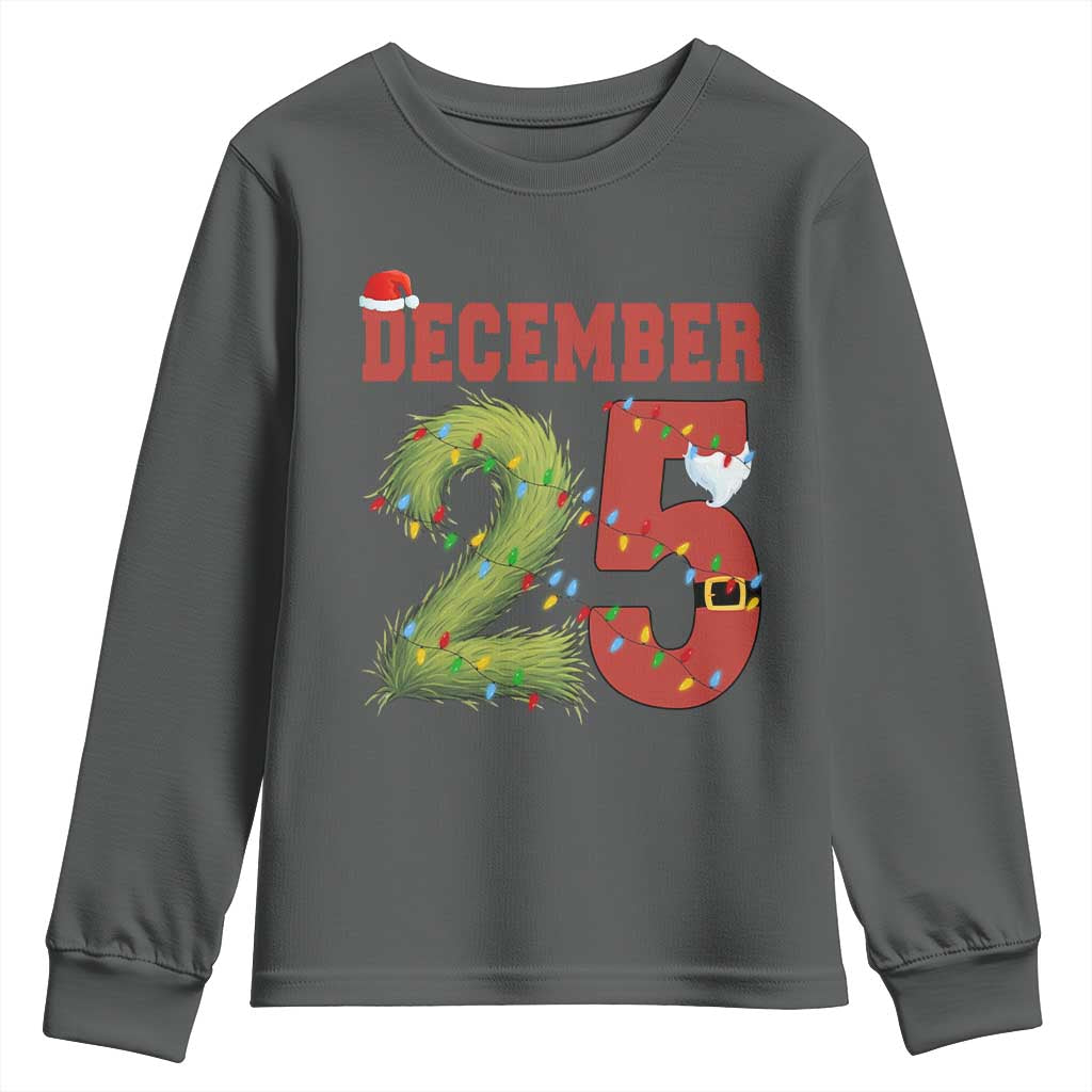 Christmas December 25 Youth Sweatshirt Family Holiday Xmas - Wonder Print Shop