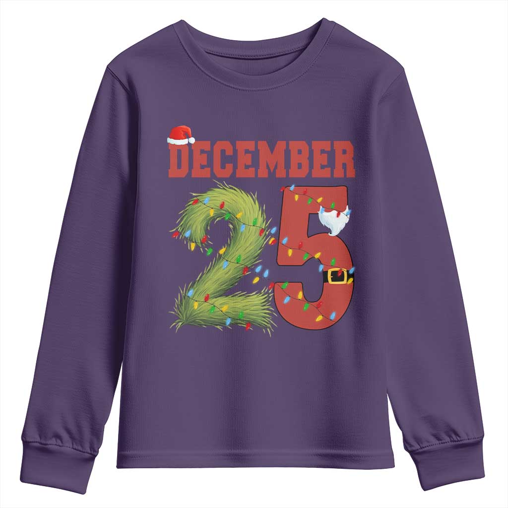 Christmas December 25 Youth Sweatshirt Family Holiday Xmas - Wonder Print Shop
