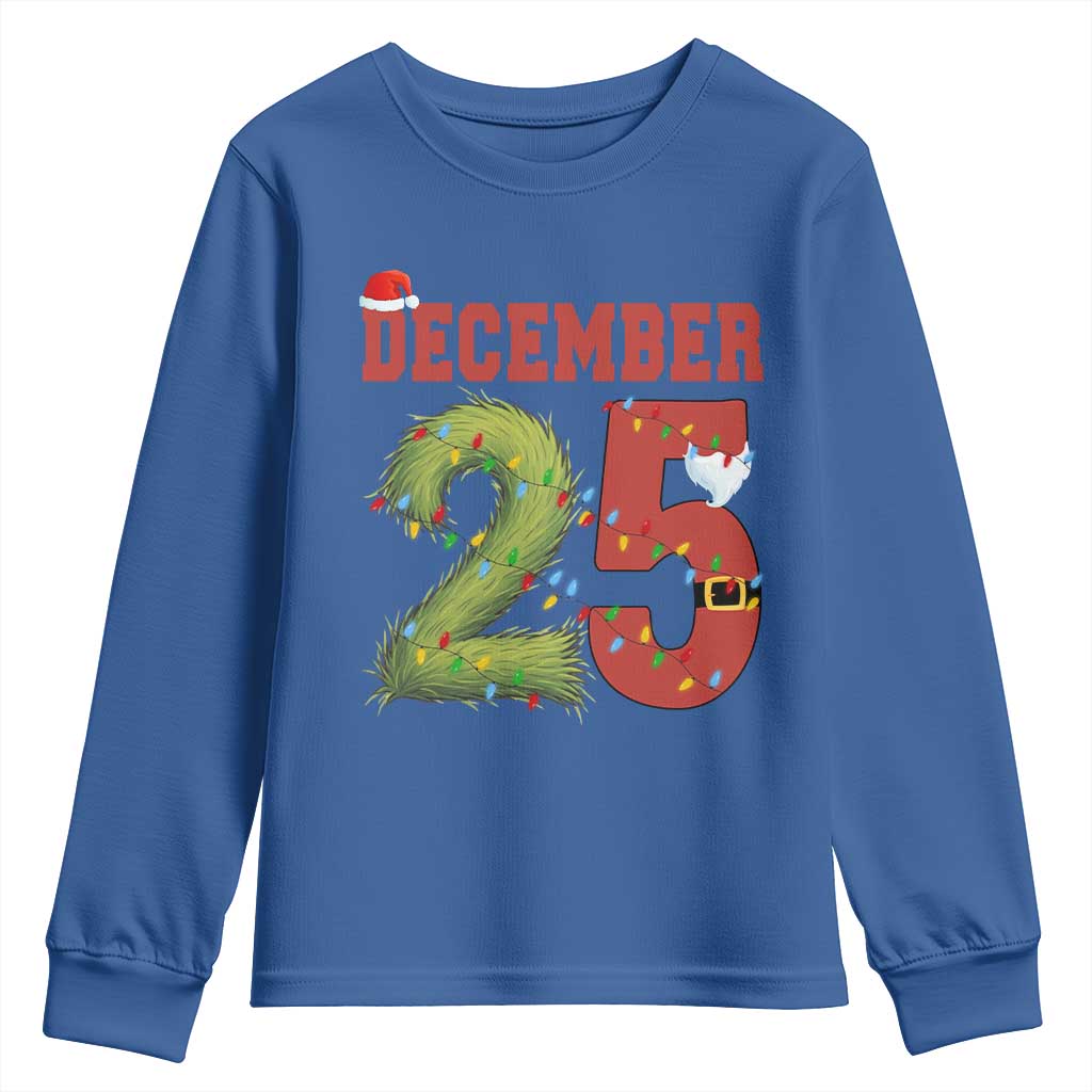 Christmas December 25 Youth Sweatshirt Family Holiday Xmas - Wonder Print Shop