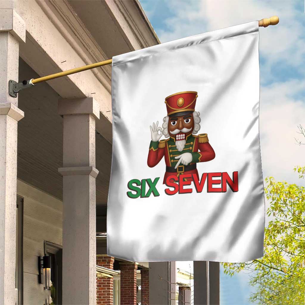 67 Six Seven Black Nutcracker Christmas Meme Garden Flag - Wonder Print Shop