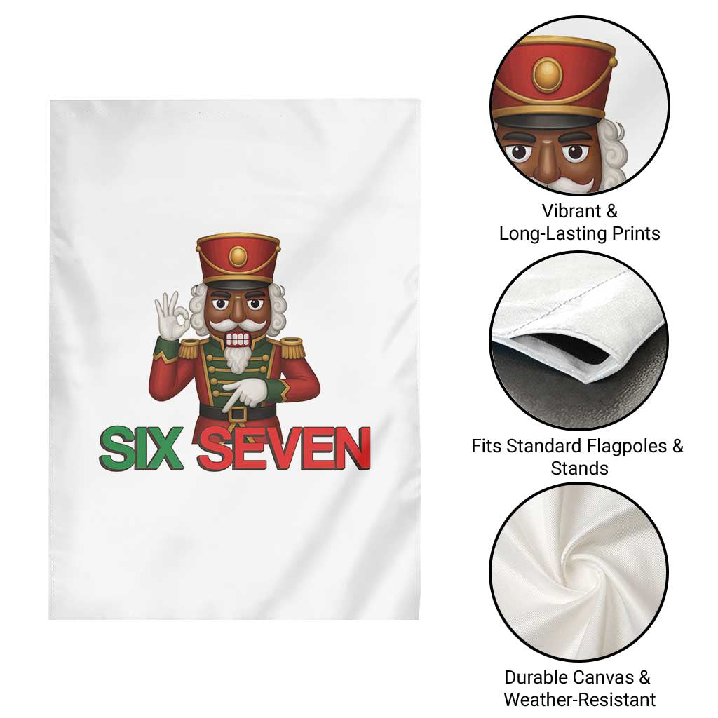 67 Six Seven Black Nutcracker Christmas Meme Garden Flag - Wonder Print Shop
