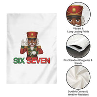 67 Six Seven Black Nutcracker Christmas Meme Garden Flag - Wonder Print Shop