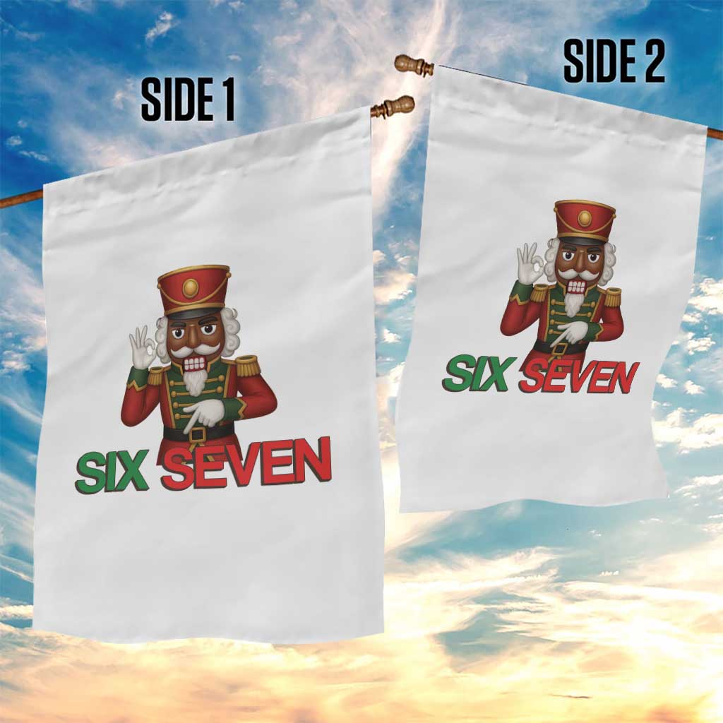 67 Six Seven Black Nutcracker Christmas Meme Garden Flag - Wonder Print Shop