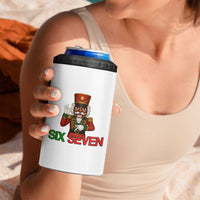 67 Six Seven Black Nutcracker Christmas Meme 4 in 1 Can Cooler Tumbler - Wonder Print Shop