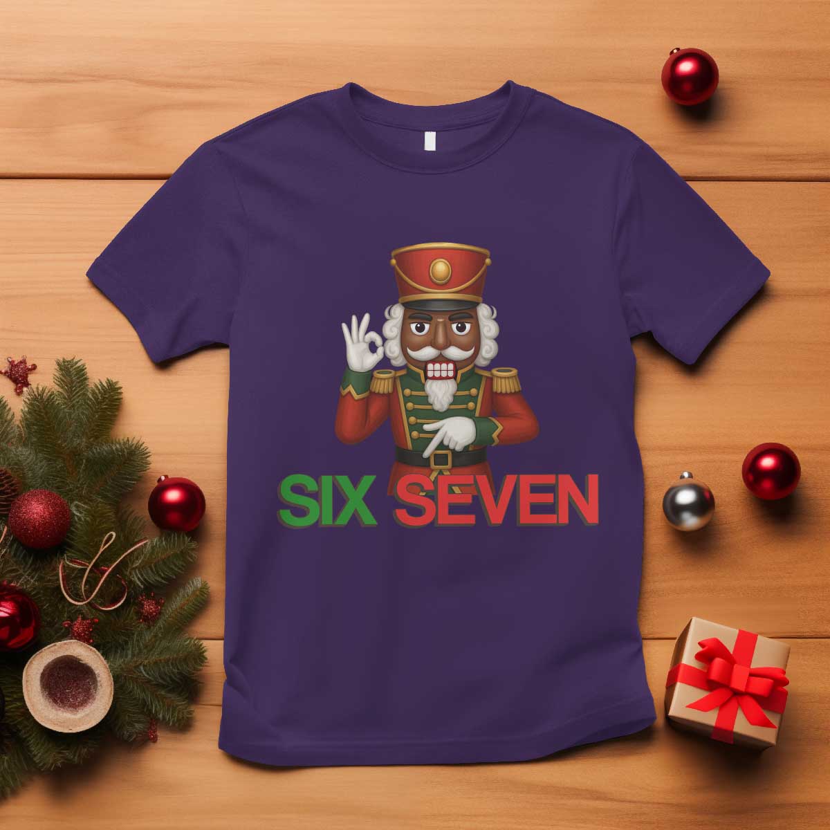 67 Six Seven Black Nutcracker Christmas Meme T Shirt - Wonder Print Shop