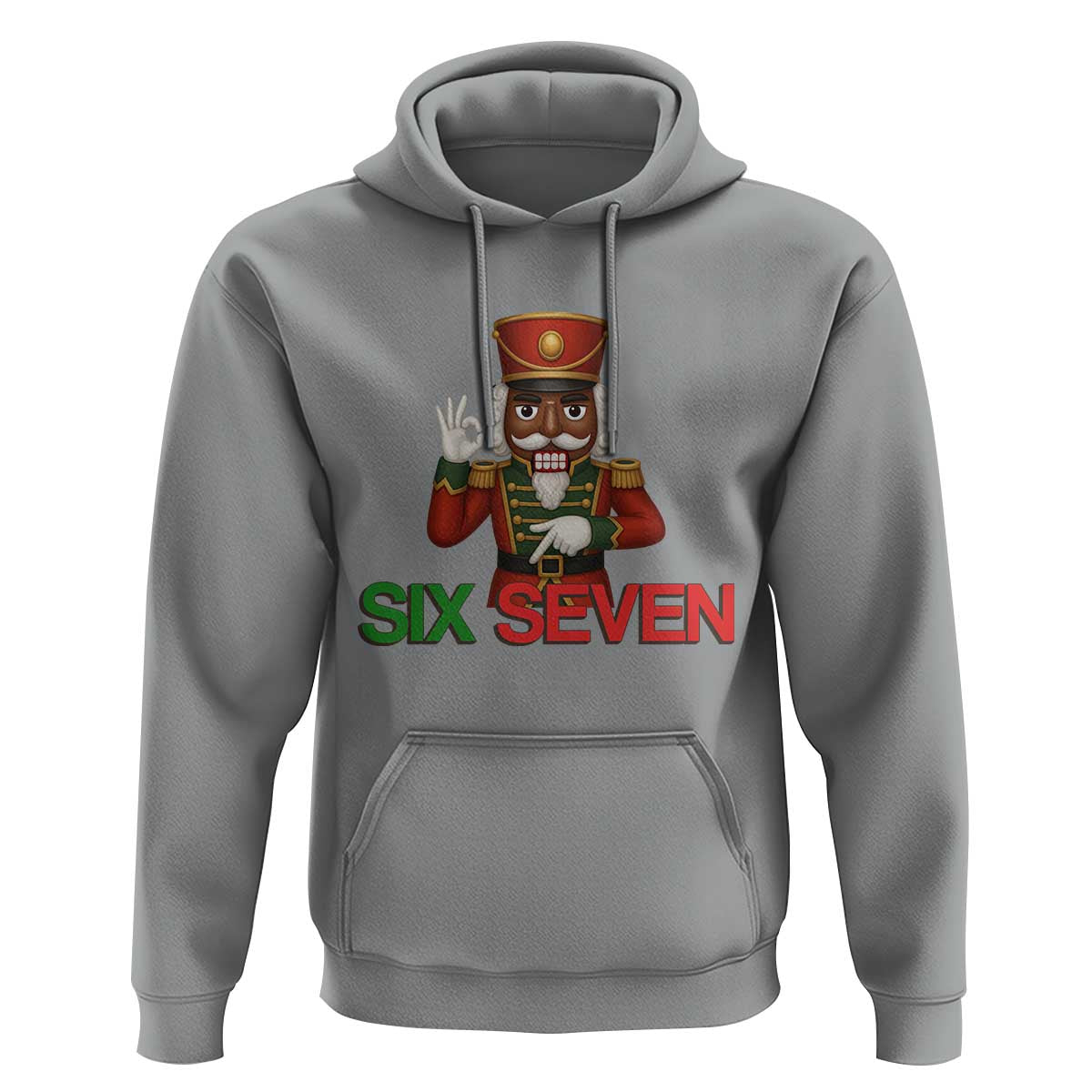 67 Six Seven Black Nutcracker Christmas Meme Hoodie - Wonder Print Shop