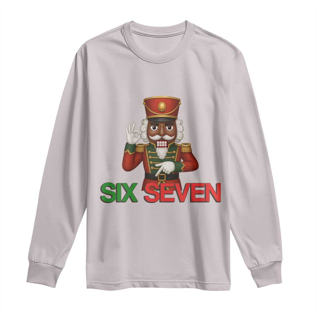 67 Six Seven Black Nutcracker Christmas Meme Long Sleeve Shirt - Wonder Print Shop
