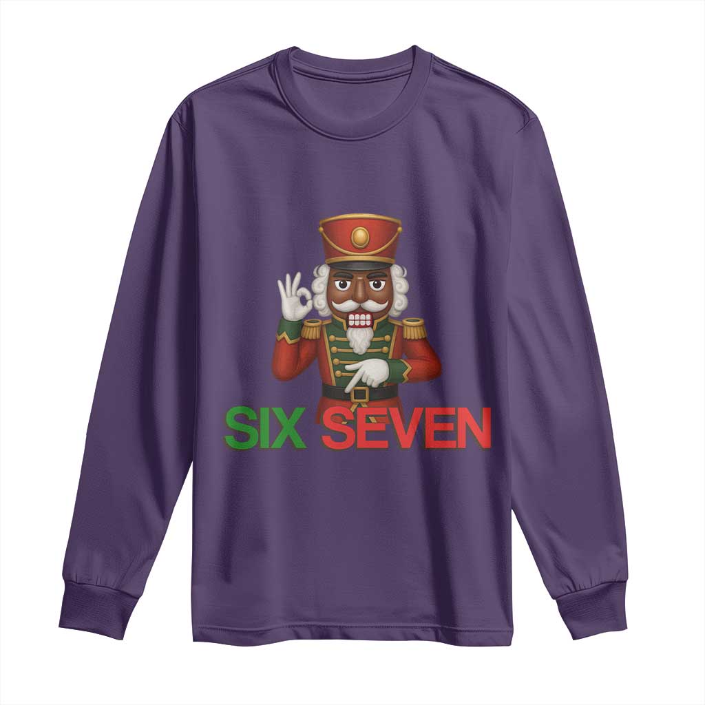 67 Six Seven Black Nutcracker Christmas Meme Long Sleeve Shirt - Wonder Print Shop