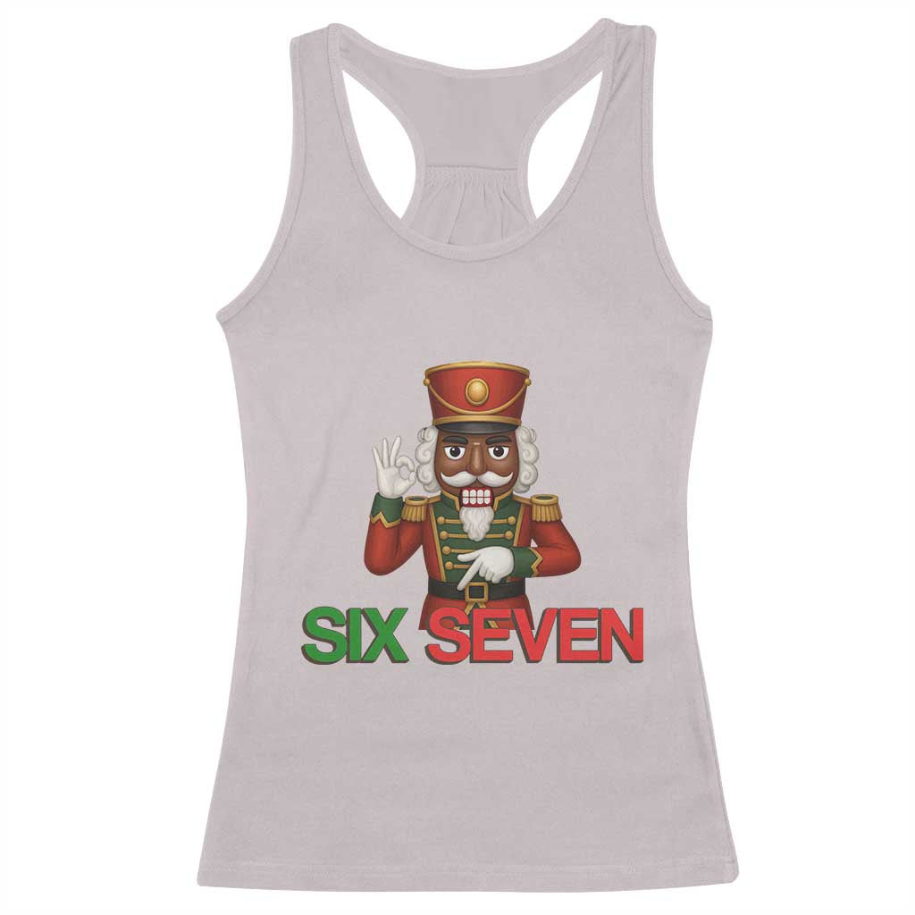 67 Six Seven Black Nutcracker Christmas Meme Racerback Tank Top - Wonder Print Shop