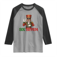 67 Six Seven Black Nutcracker Christmas Meme Raglan Shirt - Wonder Print Shop