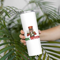 67 Six Seven Black Nutcracker Christmas Meme Skinny Tumbler - Wonder Print Shop