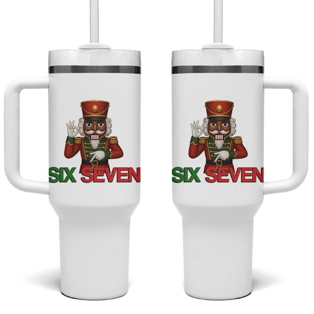 67 Six Seven Black Nutcracker Christmas Meme Tumbler With Handle - Wonder Print Shop