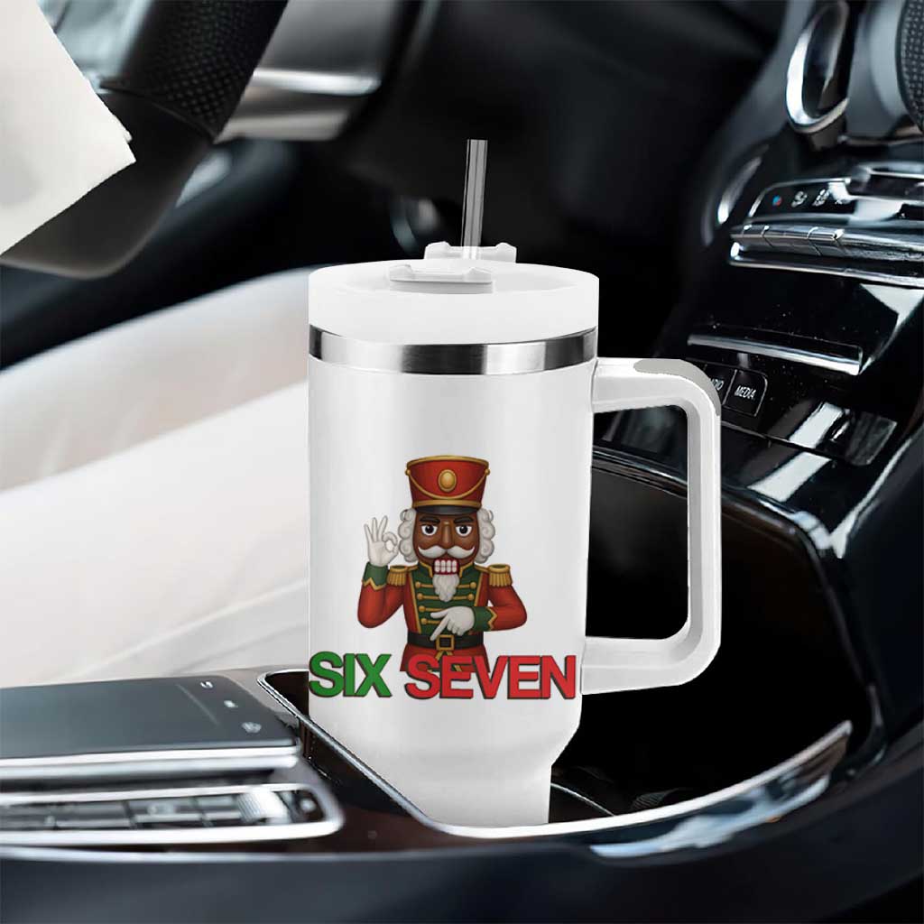 67 Six Seven Black Nutcracker Christmas Meme Tumbler With Handle - Wonder Print Shop