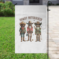 Nutcracker Cowboy Christmas Western Country Howdy Garden Flag - Wonder Print Shop
