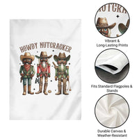 Nutcracker Cowboy Christmas Western Country Howdy Garden Flag - Wonder Print Shop