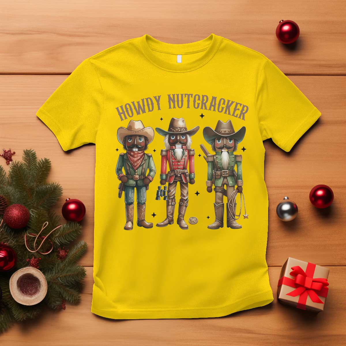Nutcracker Cowboy Christmas Western Country Howdy T Shirt - Wonder Print Shop