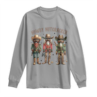 Nutcracker Cowboy Christmas Western Country Howdy Long Sleeve Shirt - Wonder Print Shop