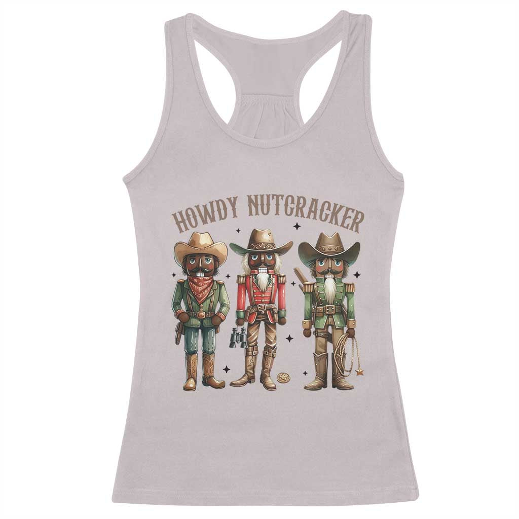 Nutcracker Cowboy Christmas Western Country Howdy Racerback Tank Top - Wonder Print Shop