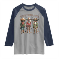 Nutcracker Cowboy Christmas Western Country Howdy Raglan Shirt - Wonder Print Shop