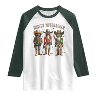 Nutcracker Cowboy Christmas Western Country Howdy Raglan Shirt - Wonder Print Shop
