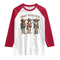 Nutcracker Cowboy Christmas Western Country Howdy Raglan Shirt - Wonder Print Shop