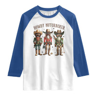 Nutcracker Cowboy Christmas Western Country Howdy Raglan Shirt - Wonder Print Shop