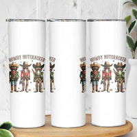 Nutcracker Cowboy Christmas Western Country Howdy Skinny Tumbler - Wonder Print Shop