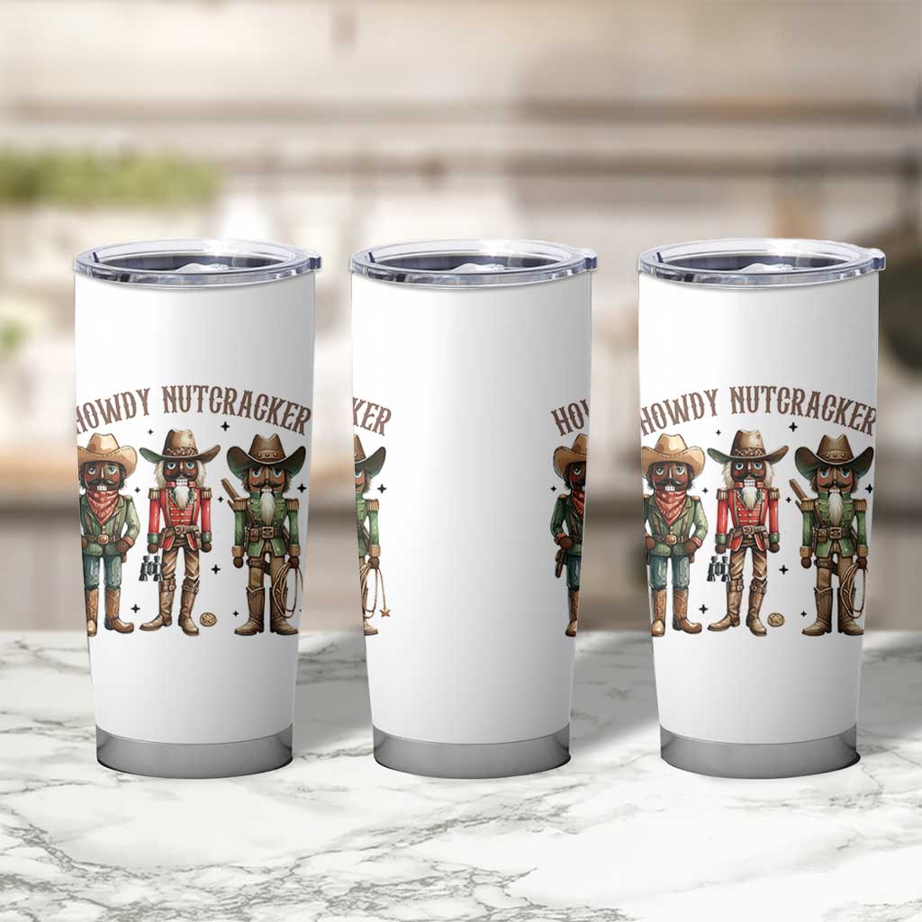 Nutcracker Cowboy Christmas Western Country Howdy Tumbler Cup - Wonder Print Shop