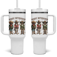 Nutcracker Cowboy Christmas Western Country Howdy Tumbler With Handle - Wonder Print Shop