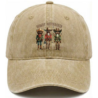 Nutcracker Cowboy Christmas Western Country Howdy Washed Cotton Baseball Cap