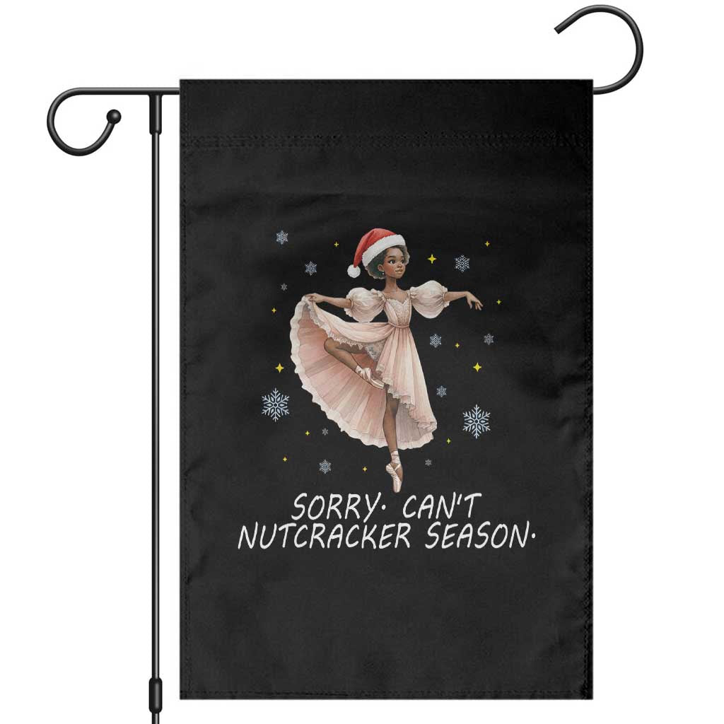 Black Nutcracker Ballet Christmas Garden Flag - Wonder Print Shop