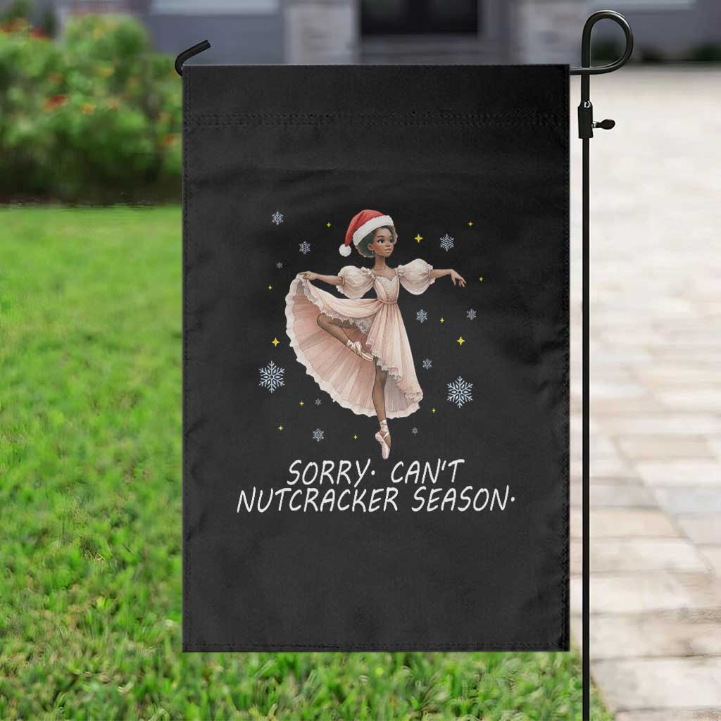 Black Nutcracker Ballet Christmas Garden Flag - Wonder Print Shop