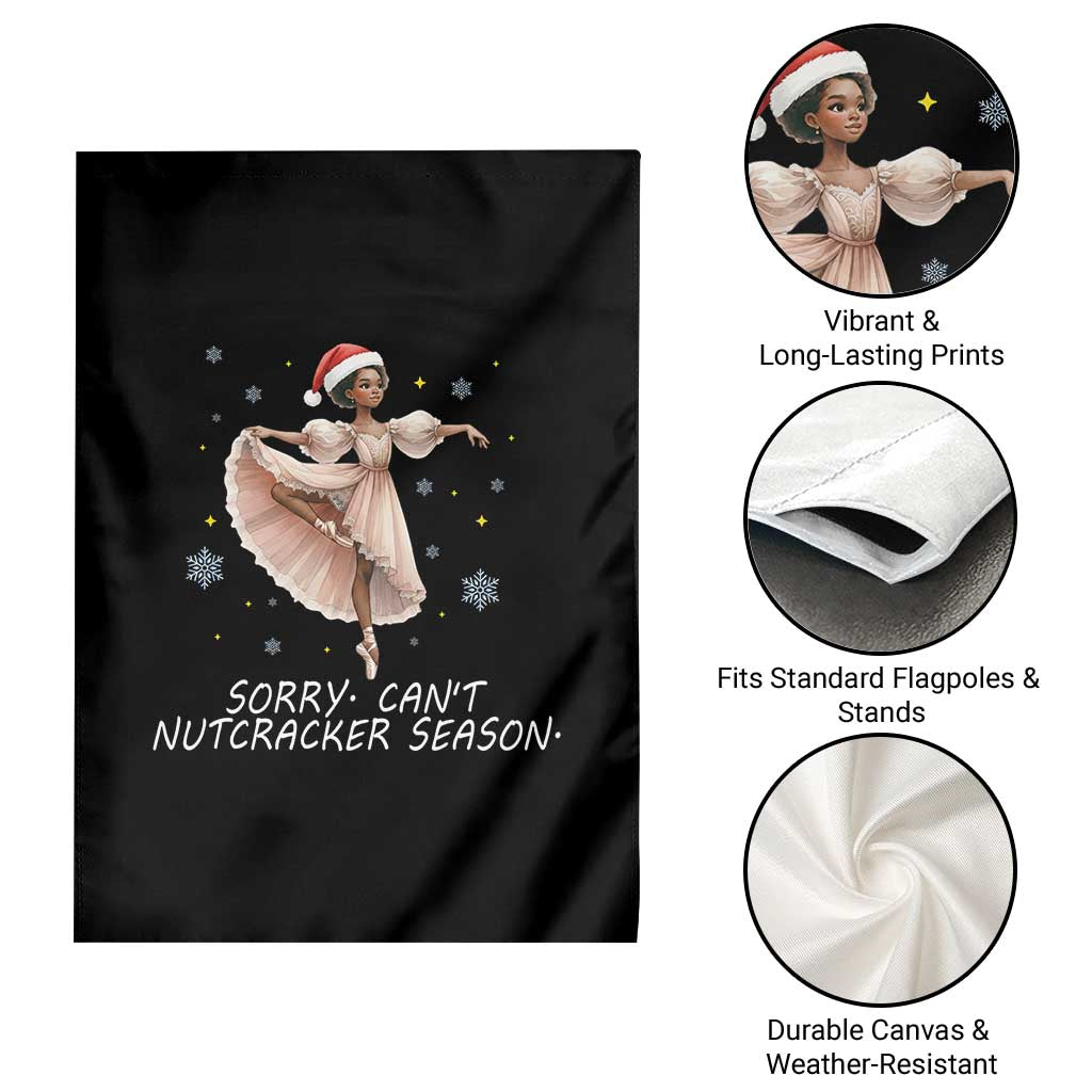 Black Nutcracker Ballet Christmas Garden Flag - Wonder Print Shop