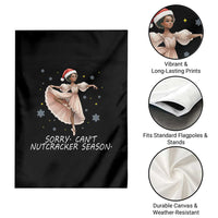 Black Nutcracker Ballet Christmas Garden Flag - Wonder Print Shop