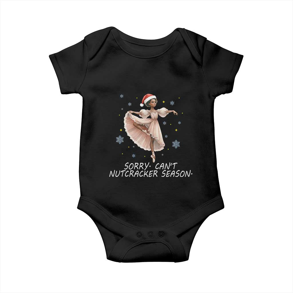 Black Nutcracker Ballet Christmas Baby Onesie - Wonder Print Shop