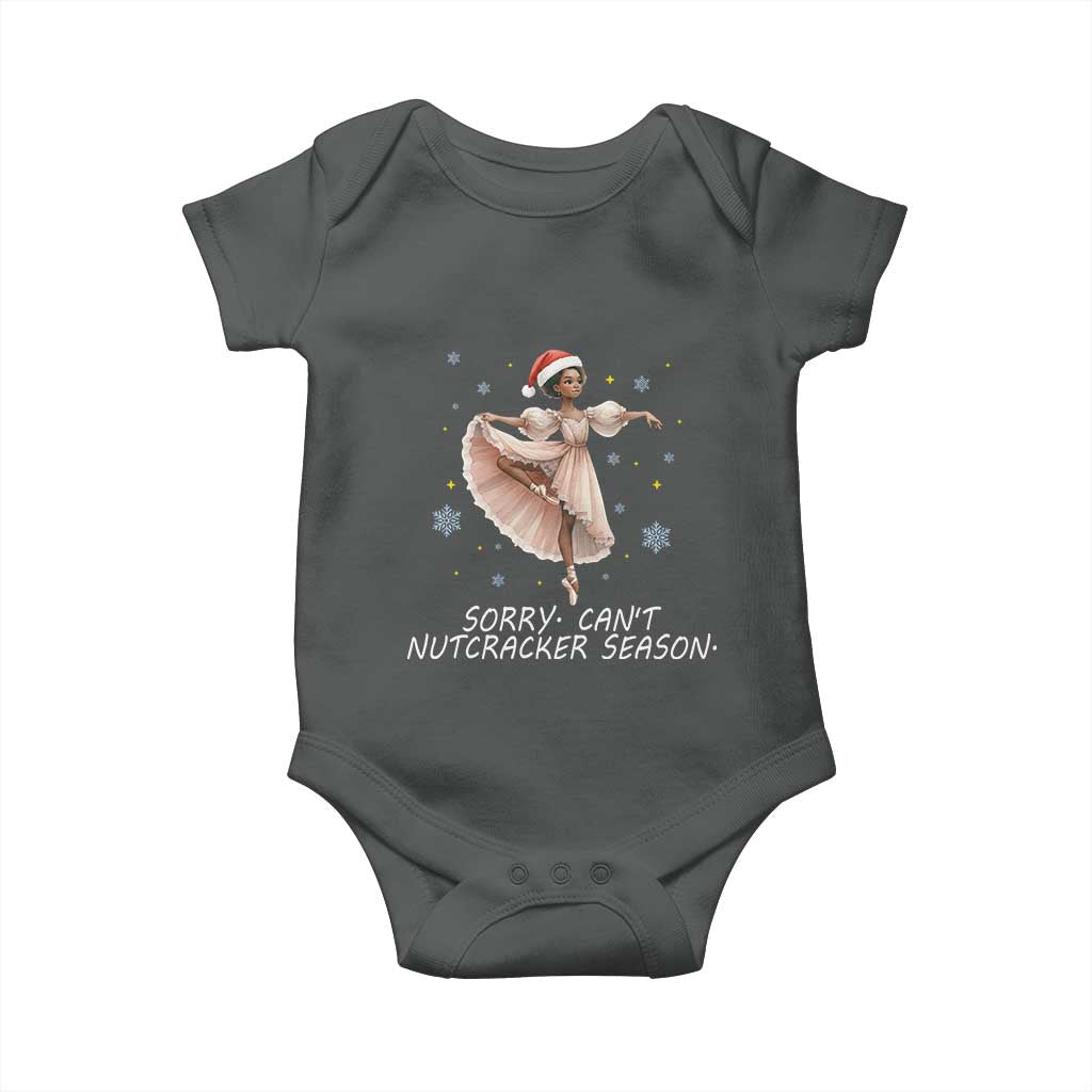 Black Nutcracker Ballet Christmas Baby Onesie - Wonder Print Shop
