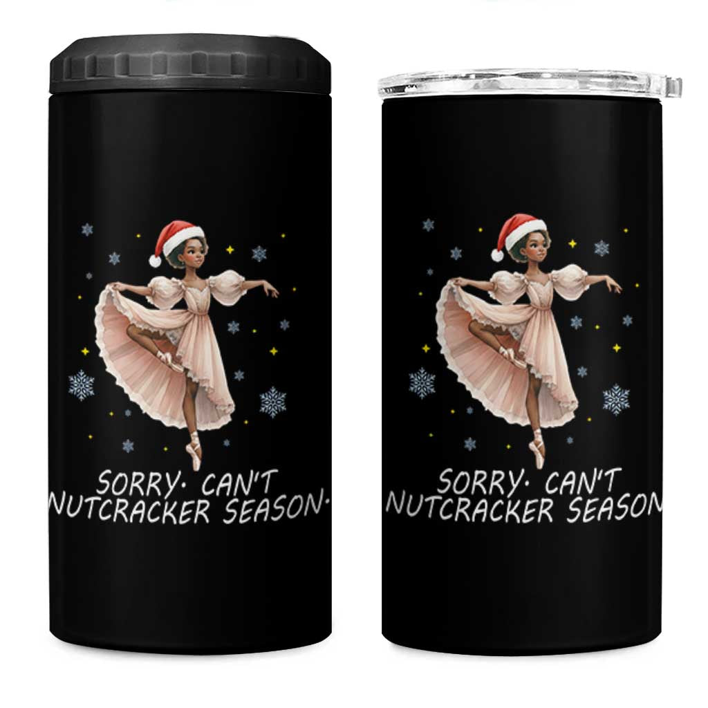 Black Nutcracker Ballet Christmas 4 in 1 Can Cooler Tumbler - Wonder Print Shop