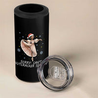 Black Nutcracker Ballet Christmas 4 in 1 Can Cooler Tumbler - Wonder Print Shop
