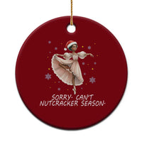 Black Nutcracker Ballet Christmas Ceramic Ornament - Wonder Print Shop